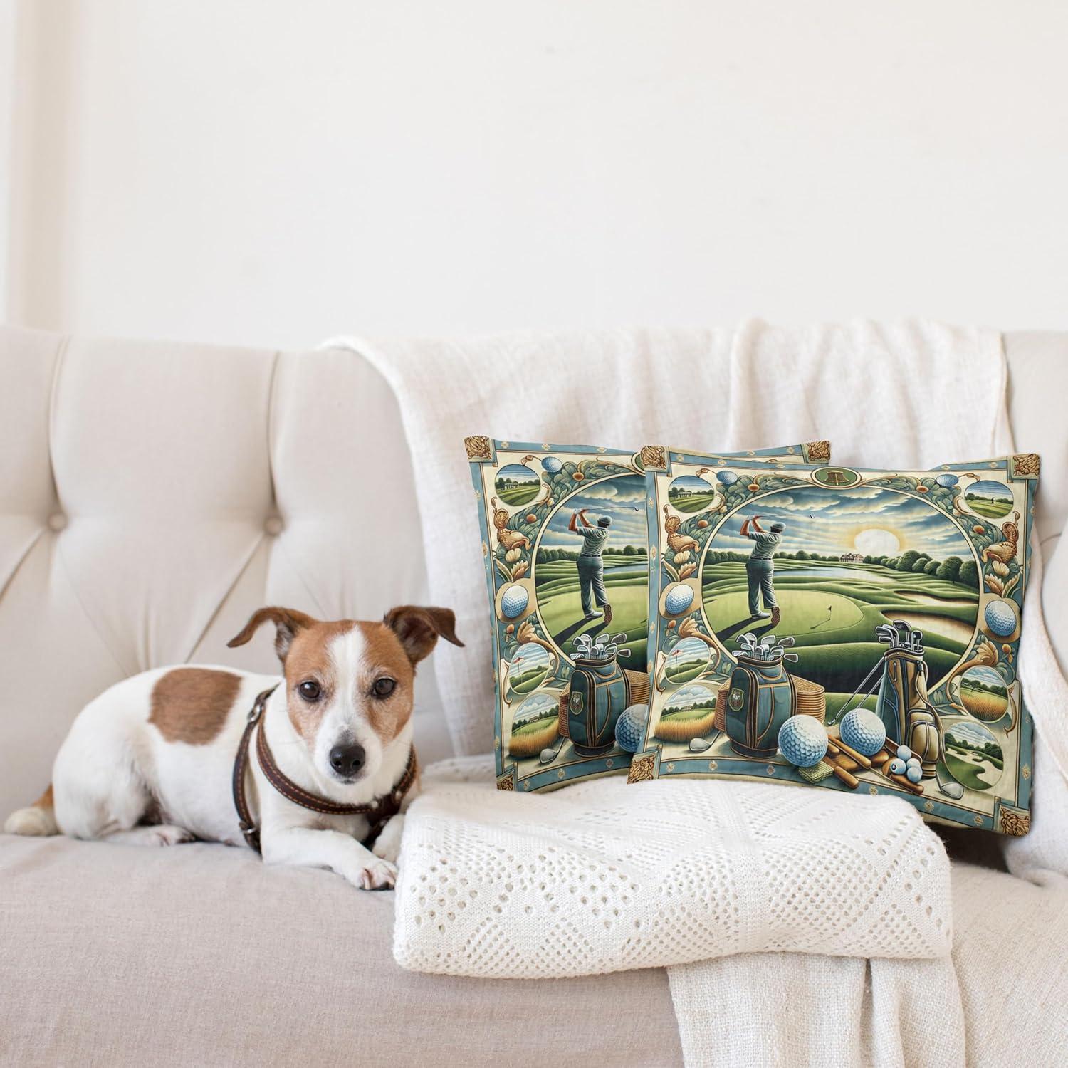 imageAmbesonne Floral Heart Decorative Throw Pillow Case Pack of 2 Tenderness of Romantic Garden Ivy Branches and Roses Valentines Day Couch Bedroom Living Room Cushion Cover 16 Laurel Green and PinkFern Green Blue and Mustard
