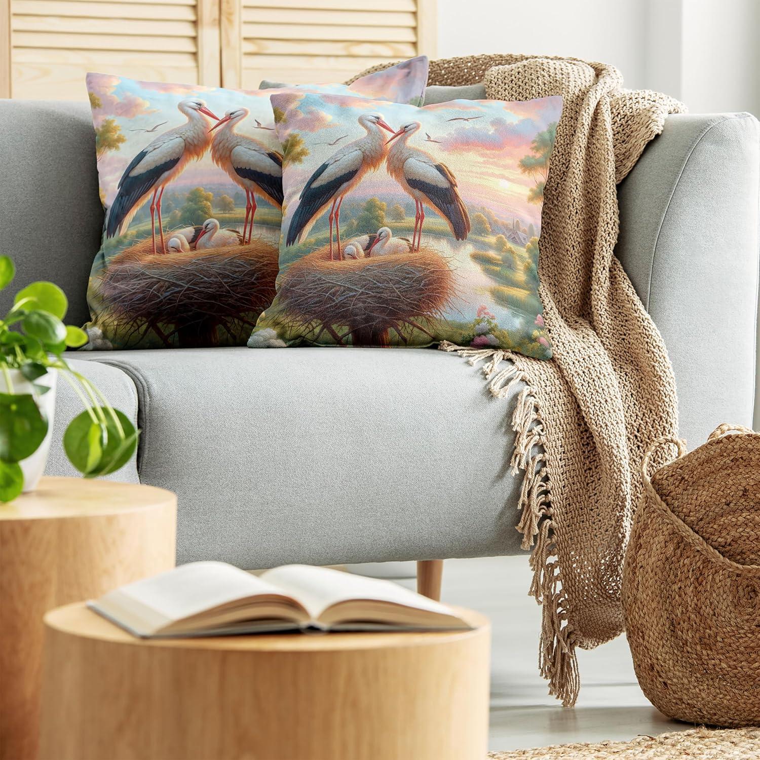 imageAmbesonne Floral Heart Decorative Throw Pillow Case Pack of 2 Tenderness of Romantic Garden Ivy Branches and Roses Valentines Day Couch Bedroom Living Room Cushion Cover 16 Laurel Green and PinkFern Green Multicolor