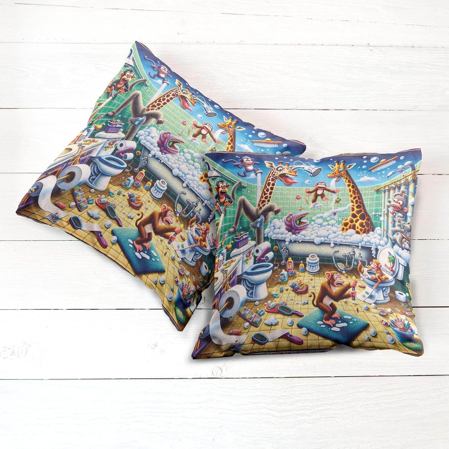imageAmbesonne Floral Heart Decorative Throw Pillow Case Pack of 2 Tenderness of Romantic Garden Ivy Branches and Roses Valentines Day Couch Bedroom Living Room Cushion Cover 16 Laurel Green and PinkSea Green Blue and Mustard