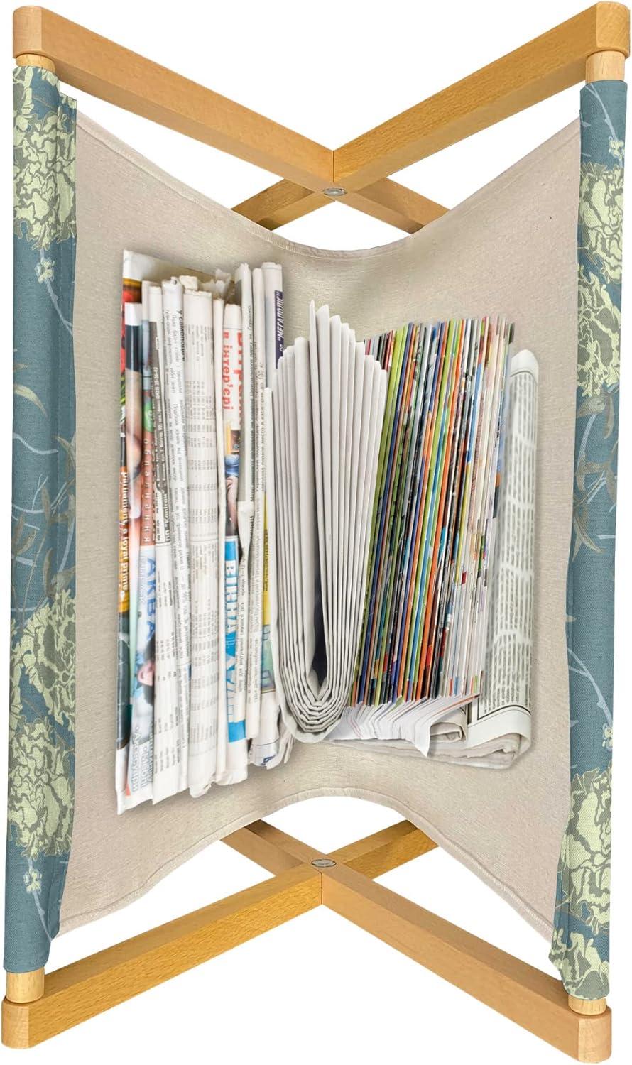 imageAmbesonne Romantic Magazine and Book Holder Valentines Day LowPoly Art Deco Heart Shapes and Inner Stripes Celebration Decorative Floor Rack Organizer for Living Room 22x19 Pink Grey PearlCadet Blue and Pale Green