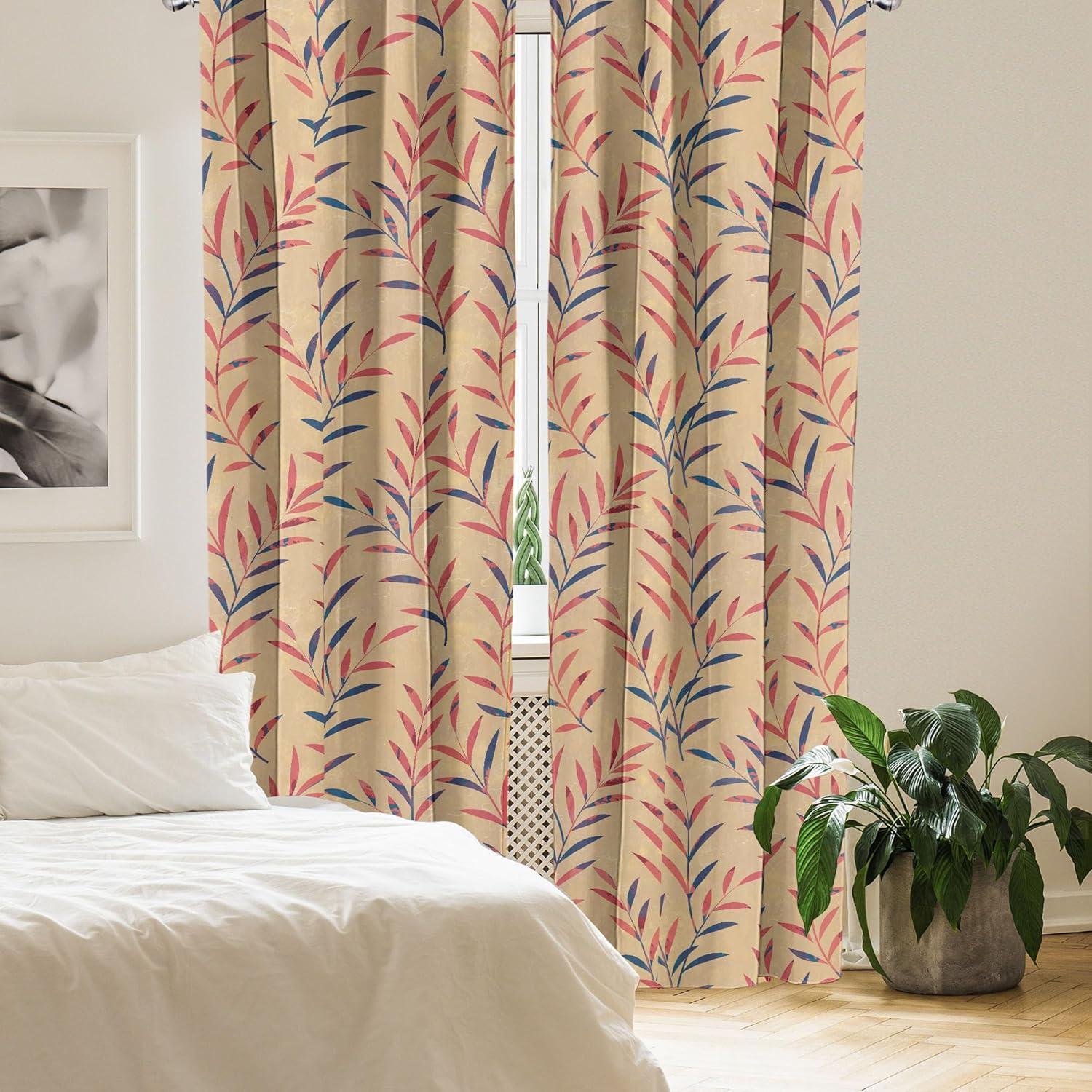 imageAmbesonne Valentines Day Curtains Simple Grunge Design Line Hearts Pattern on Striped Backdrop Window Treatments 2 Panel Set for Living Room Bedroom Pair of 28 x 63 Dark Coral Coral DimgrayDark Lavender Dark Coral