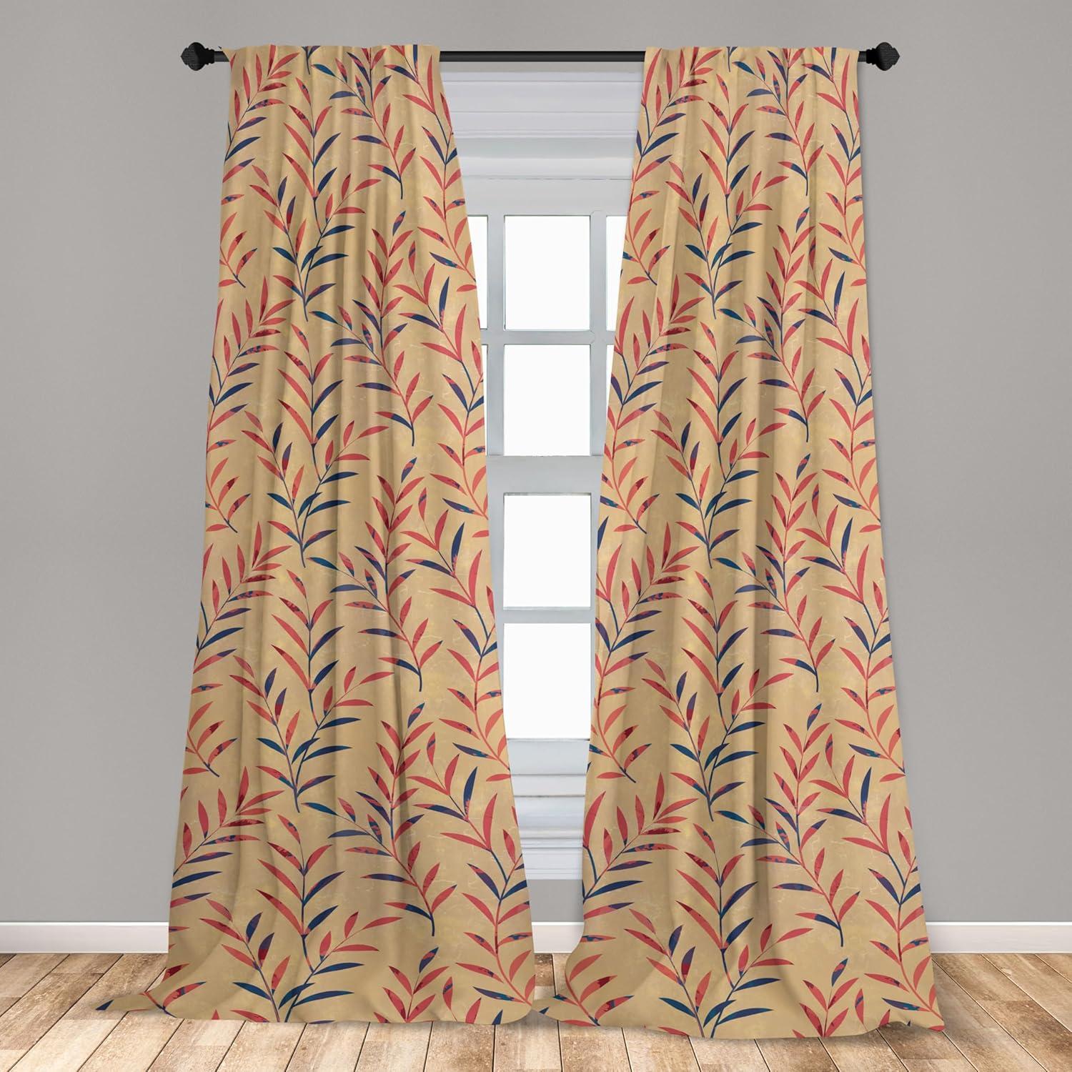 imageAmbesonne Valentines Day Curtains Simple Grunge Design Line Hearts Pattern on Striped Backdrop Window Treatments 2 Panel Set for Living Room Bedroom Pair of 28 x 63 Dark Coral Coral DimgrayDark Lavender Dark Coral