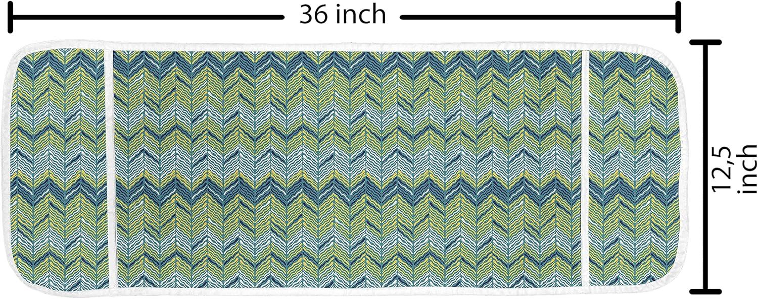 imageAmbesonne Valentines Day Microwave Oven Cover Illustration of Monochrome Triangles Forming Romantic Hearts Water Resistant Organizer with Pockets for Kitchen 36 x 12 Dark Pink and Pale PinkEarth Yellow Night Blue