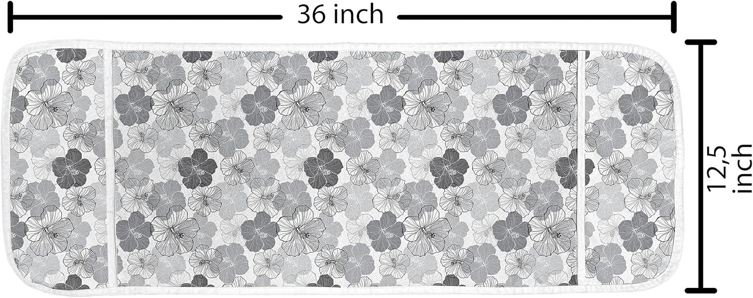 imageAmbesonne Valentines Day Microwave Oven Cover Illustration of Monochrome Triangles Forming Romantic Hearts Water Resistant Organizer with Pockets for Kitchen 36 x 12 Dark Pink and Pale PinkPurpleblue Pale Taupe