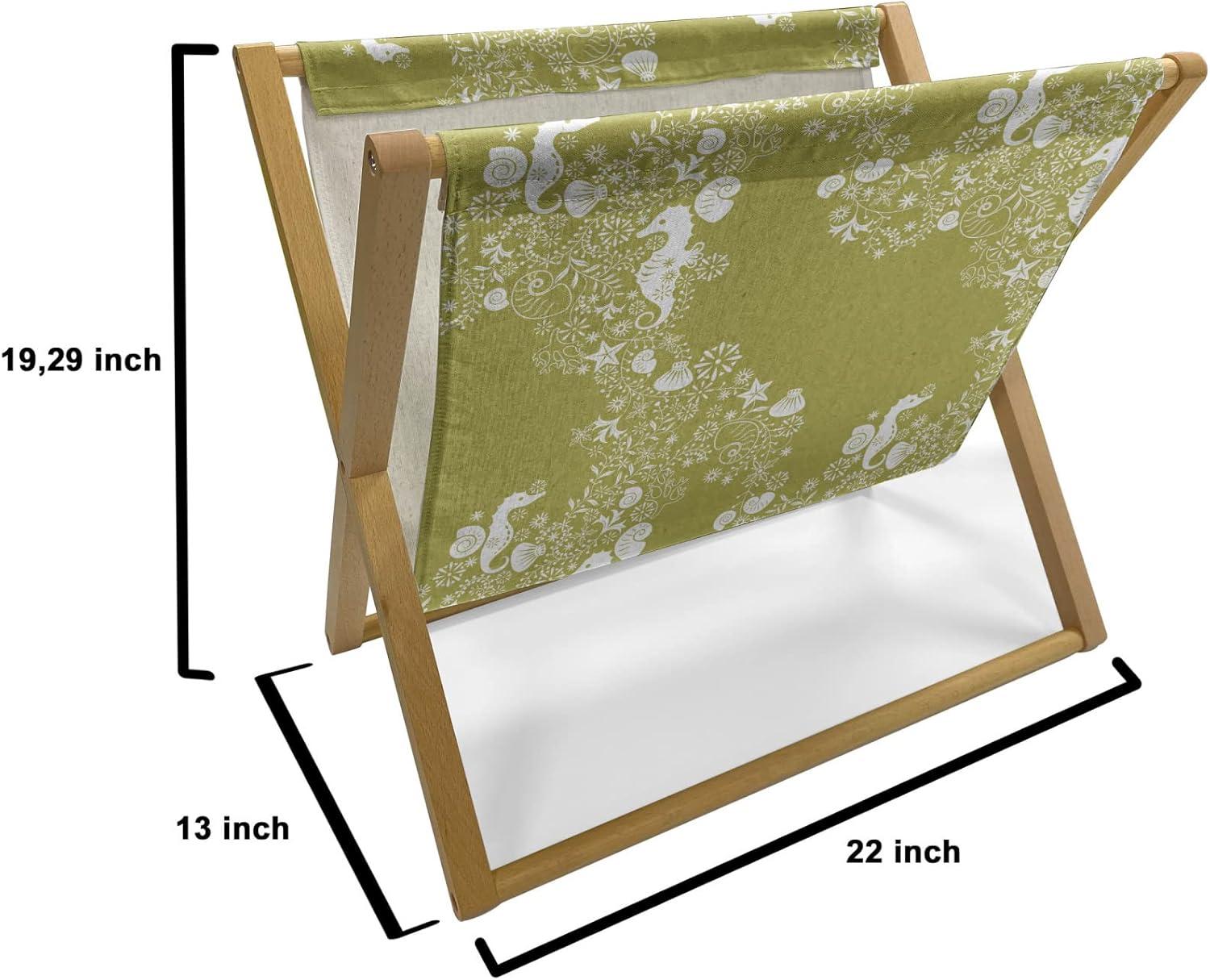imageAmbesonne Valentines Magazine and Book Holder Geometric Themed Illustration with Lines and Hearts Romantic Valentines Day Decorative Floor Rack Organizer for Living Room 22x19 Red Black WhiteYellow Green White