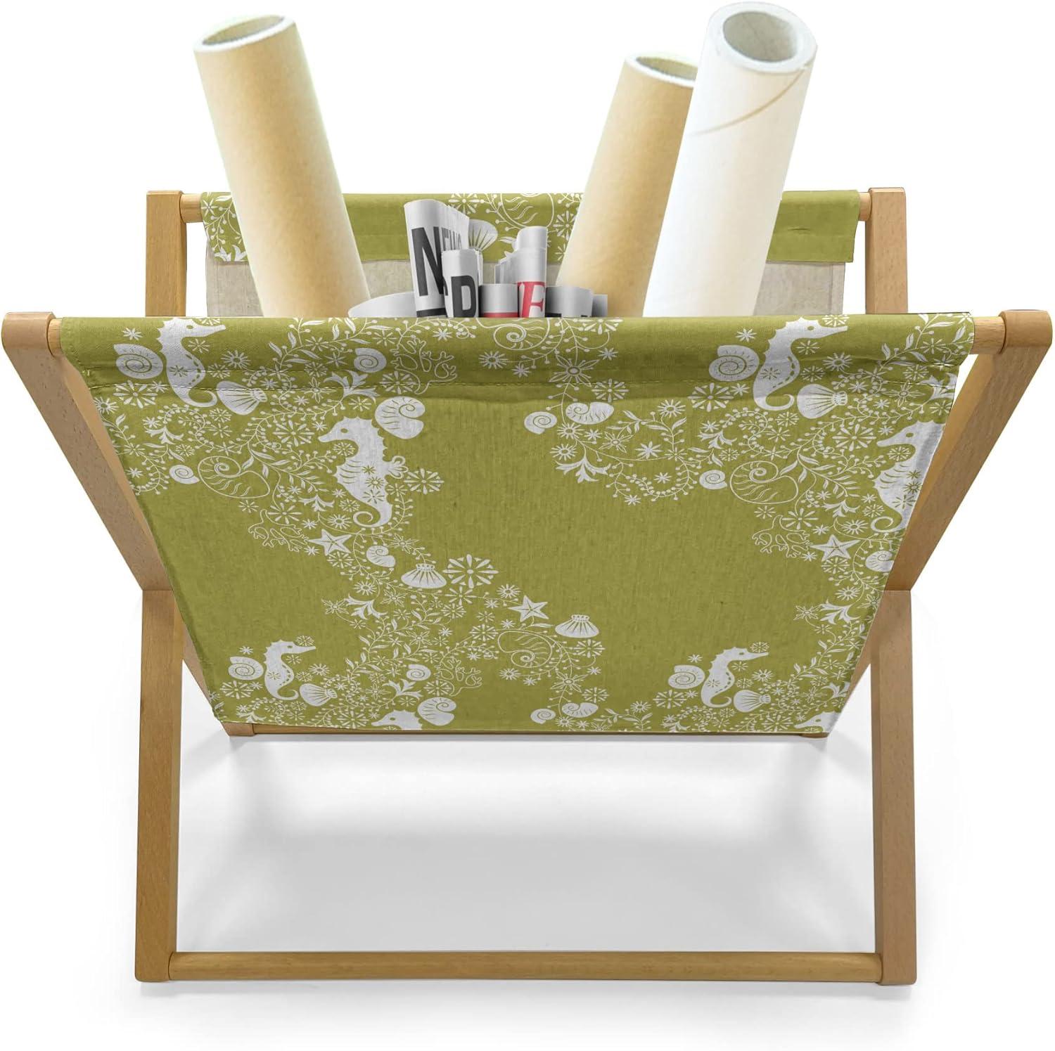 imageAmbesonne Valentines Magazine and Book Holder Geometric Themed Illustration with Lines and Hearts Romantic Valentines Day Decorative Floor Rack Organizer for Living Room 22x19 Red Black WhiteYellow Green White