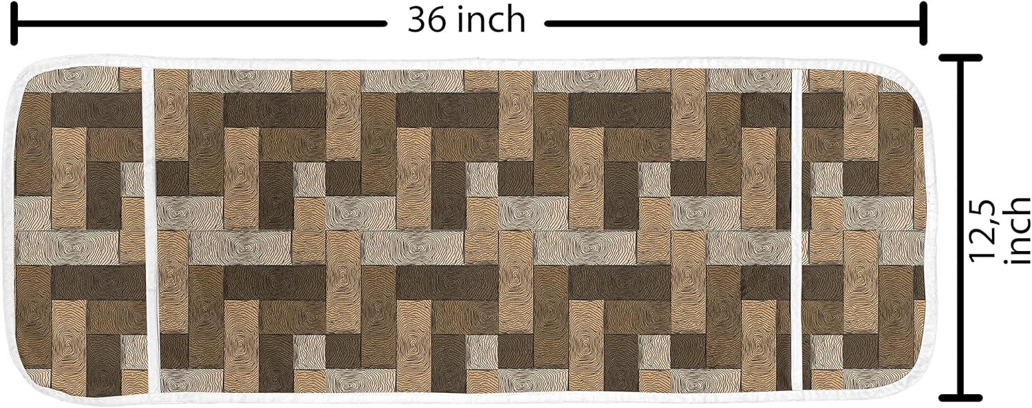 imageAmbesonne Valentines Microwave Oven Cover Doodle Style Hearts with Different Designs Romantic Inspirations for Art Water Resistant Organizer with Pockets for Kitchen 36 x 12 Black Red PinkBeige Pale Brown