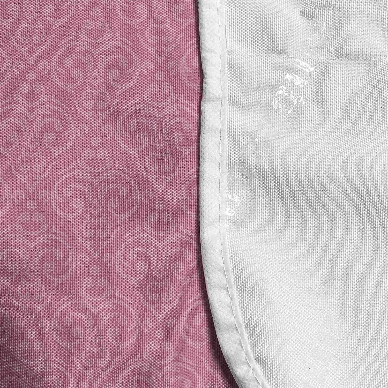 imageAmbesonne Valentines Microwave Oven Cover Romantic Feelings Illustration with Hearts and Flowers Valentines Day Water Resistant Organizer with Pockets for Kitchen 36 x 12 Dark Coral WhitePink Pale Pink