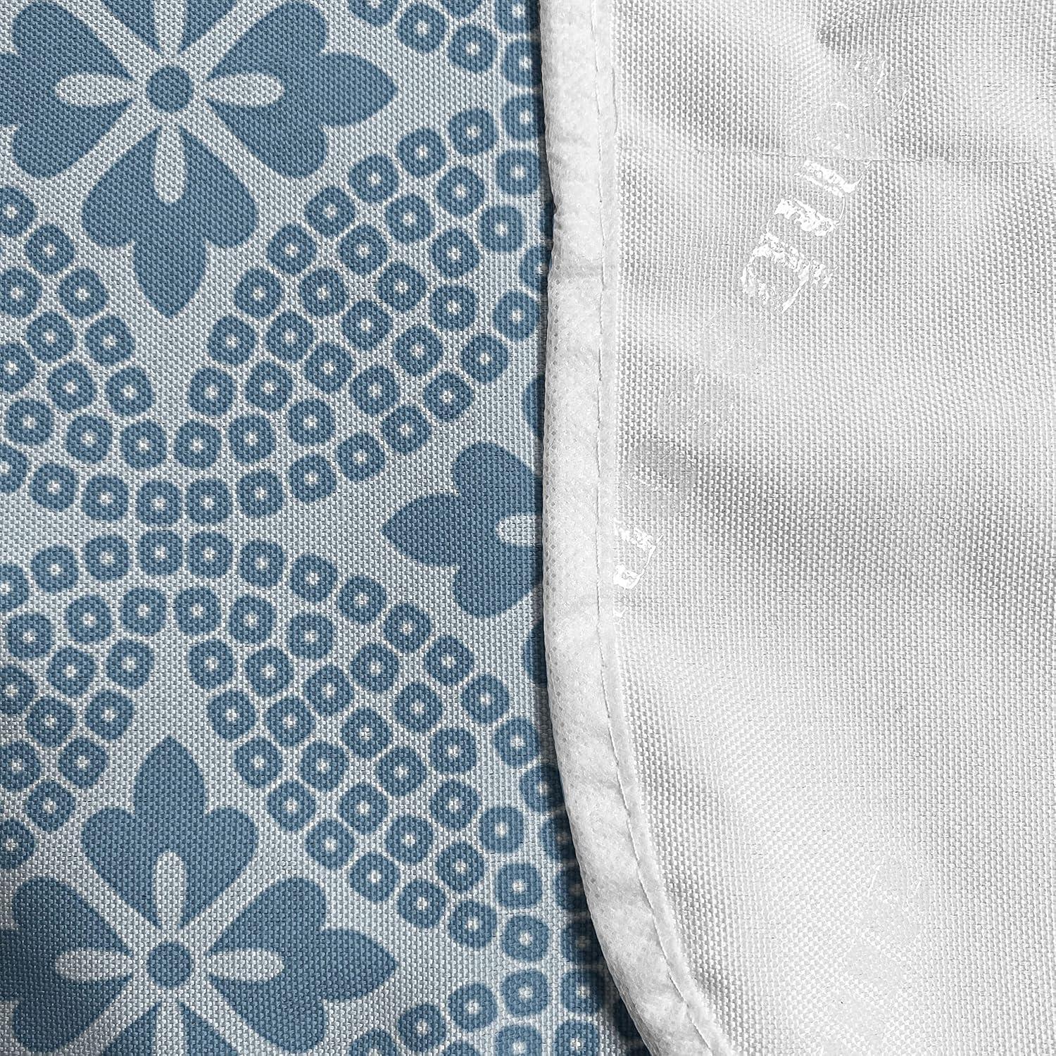 imageAmbesonne Valentines Microwave Oven Cover Romantic Feelings Illustration with Hearts and Flowers Valentines Day Water Resistant Organizer with Pockets for Kitchen 36 x 12 Dark Coral WhiteSlate Blue Pale Blue