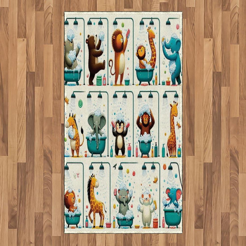 imageAmbesonne Floral Heart Area Rug Tenderness of Romantic Garden Ivy Branches and Roses Valentines Day Flat Woven Accent Rug for Living Room Bedroom Dining Room 2 6 x 5 Laurel Green and PinkTeal Burnt Orange Ivory