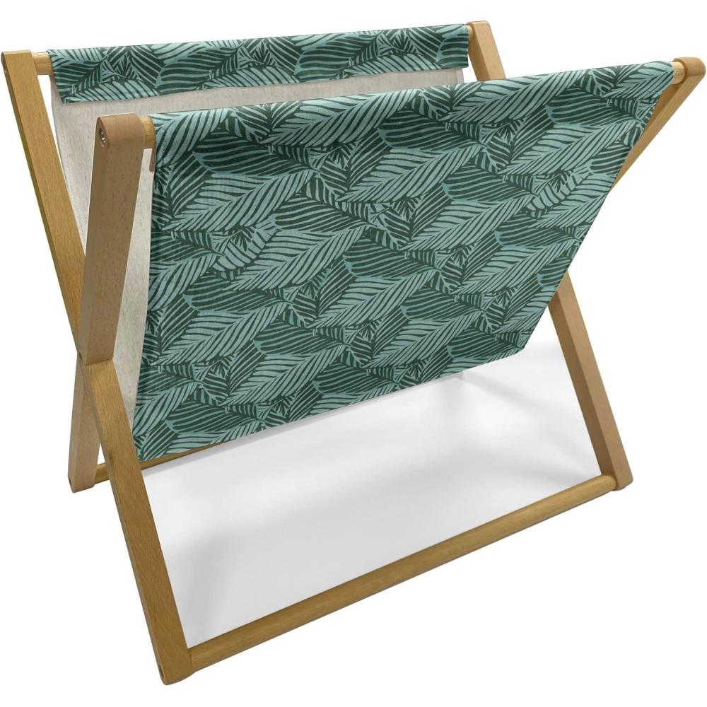 imageAmbesonne Heart Magazine and Book Holder Valentines Days Theme Romance Pattern in Simplistic Style Rhythmic Decorative Floor Rack Organizer for Living Room 22x19 Pale Pink Dark TaupeSeafoam Green