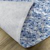 Ambesonne Blue Place Mats Set of 4, Delicate Spring Season Themed Floral Pattern in Traditional Gzhel Look Print, Washable Fabric Placemats for Dining Table, Standard Size, Cobalt Blue White