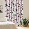 Ambesonne Floral Curtains, Romantic Valentine’s Day Theme Overlapping Simplistic Rose Flowers Art, Window Treatments 2 Panel Set for Living Room Bedroom, Pair of – 28″ x 84″, Pale Salmon and Blush(Charcoal Grey Rose White)
