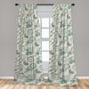 Ambesonne Floral Curtains, Romantic Valentine’s Day Theme Overlapping Simplistic Rose Flowers Art, Window Treatments 2 Panel Set for Living Room Bedroom, Pair of – 28″ x 84″, Pale Salmon and Blush(Pale Teal and Peacock Green)