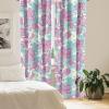 Ambesonne Floral Curtains, Romantic Valentine’s Day Theme Overlapping Simplistic Rose Flowers Art, Window Treatments 2 Panel Set for Living Room Bedroom, Pair of – 28″ x 84″, Pale Salmon and Blush(Pale Fuchsia Seafoam)