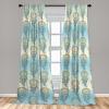 Ambesonne Floral Curtains, Romantic Valentine’s Day Theme Overlapping Simplistic Rose Flowers Art, Window Treatments 2 Panel Set for Living Room Bedroom, Pair of – 28″ x 84″, Pale Salmon and Blush(Slate Brown and Blue Grey)