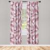 Ambesonne Floral Curtains, Romantic Valentine’s Day Theme Overlapping Simplistic Rose Flowers Art, Window Treatments 2 Panel Set for Living Room Bedroom, Pair of – 28″ x 84″, Pale Salmon and Blush(Blue Violet Pale Peach)