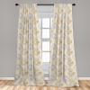 Ambesonne Floral Curtains, Romantic Valentine’s Day Theme Overlapping Simplistic Rose Flowers Art, Window Treatments 2 Panel Set for Living Room Bedroom, Pair of – 28″ x 84″, Pale Salmon and Blush(Grey Yellow and Pale Mauve)