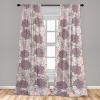 Ambesonne Floral Curtains, Romantic Valentine’s Day Theme Overlapping Simplistic Rose Flowers Art, Window Treatments 2 Panel Set for Living Room Bedroom, Pair of – 28″ x 84″, Pale Salmon and Blush(Pale Mauve White Sepia)