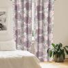 Ambesonne Floral Curtains, Romantic Valentine’s Day Theme Overlapping Simplistic Rose Flowers Art, Window Treatments 2 Panel Set for Living Room Bedroom, Pair of – 28″ x 84″, Pale Salmon and Blush(Pale Mauve White Sepia)