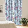 Ambesonne Floral Curtains, Romantic Valentine’s Day Theme Overlapping Simplistic Rose Flowers Art, Window Treatments 2 Panel Set for Living Room Bedroom, Pair of – 28″ x 84″, Pale Salmon and Blush(Soft Pink and Purpleblue)