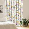 Ambesonne Floral Curtains, Romantic Valentine’s Day Theme Overlapping Simplistic Rose Flowers Art, Window Treatments 2 Panel Set for Living Room Bedroom, Pair of – 28″ x 84″, Pale Salmon and Blush(Dark Yellow and Soft Pink)