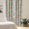 Ambesonne Floral Curtains, Romantic Valentine’s Day Theme Overlapping Simplistic Rose Flowers Art, Window Treatments 2 Panel Set for Living Room Bedroom, Pair of – 28″ x 84″, Pale Salmon and Blush(Pale Brown and Soft Blue)