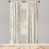 Ambesonne Floral Curtains, Romantic Valentine’s Day Theme Overlapping Simplistic Rose Flowers Art, Window Treatments 2 Panel Set for Living Room Bedroom, Pair of – 28″ x 84″, Pale Salmon and Blush(Grey Yellow and Pale Mauve)