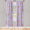 Ambesonne Floral Curtains, Romantic Valentine’s Day Theme Overlapping Simplistic Rose Flowers Art, Window Treatments 2 Panel Set for Living Room Bedroom, Pair of – 28″ x 84″, Pale Salmon and Blush(Pastel Brown Lavender)