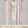 Ambesonne Floral Curtains, Romantic Valentine’s Day Theme Overlapping Simplistic Rose Flowers Art, Window Treatments 2 Panel Set for Living Room Bedroom, Pair of – 28″ x 84″, Pale Salmon and Blush(Dark Magenta and Pale Khaki)