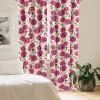 Ambesonne Floral Curtains, Romantic Valentine’s Day Theme Overlapping Simplistic Rose Flowers Art, Window Treatments 2 Panel Set for Living Room Bedroom, Pair of – 28″ x 84″, Pale Salmon and Blush(Dark Coral Fawn and Sepia)
