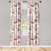 Ambesonne Floral Curtains, Romantic Valentine’s Day Theme Overlapping Simplistic Rose Flowers Art, Window Treatments 2 Panel Set for Living Room Bedroom, Pair of – 28″ x 84″, Pale Salmon and Blush(Lavender Blue and Pale Salmon)