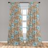 Ambesonne Floral Curtains, Romantic Valentine’s Day Theme Overlapping Simplistic Rose Flowers Art, Window Treatments 2 Panel Set for Living Room Bedroom, Pair of – 28″ x 84″, Pale Salmon and Blush(Pale Brown and Soft Blue)