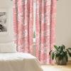 Ambesonne Floral Curtains, Romantic Valentine’s Day Theme Overlapping Simplistic Rose Flowers Art, Window Treatments 2 Panel Set for Living Room Bedroom, Pair of – 28″ x 84″, Pale Salmon and Blush(Pale Salmon and Blush)