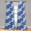 Ambesonne Floral Curtains, Romantic Valentine’s Day Theme Overlapping Simplistic Rose Flowers Art, Window Treatments 2 Panel Set for Living Room Bedroom, Pair of – 28″ x 84″, Pale Salmon and Blush(Dark Ceil Blue Fern Green)