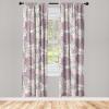Ambesonne Floral Curtains, Romantic Valentine’s Day Theme Overlapping Simplistic Rose Flowers Art, Window Treatments 2 Panel Set for Living Room Bedroom, Pair of – 28″ x 84″, Pale Salmon and Blush(Pale Mauve White Sepia)