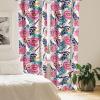Ambesonne Floral Curtains, Romantic Valentine’s Day Theme Overlapping Simplistic Rose Flowers Art, Window Treatments 2 Panel Set for Living Room Bedroom, Pair of – 28″ x 84″, Pale Salmon and Blush(Dried Rose and Petrol Blue)