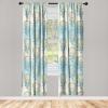 Ambesonne Floral Curtains, Romantic Valentine’s Day Theme Overlapping Simplistic Rose Flowers Art, Window Treatments 2 Panel Set for Living Room Bedroom, Pair of – 28″ x 84″, Pale Salmon and Blush(Slate Brown and Blue Grey)