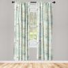 Ambesonne Floral Curtains, Valentine’s Day Concept Art Pastel Repetitive Roses Pattern Plot, Window Treatments 2 Panel Set for Living Room Bedroom, Pair of – 28″ x 84″, Dark Pink Blush and White(Pale Green and Champagne)