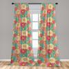 Ambesonne Floral Curtains, Valentine’s Day Concept Art Pastel Repetitive Roses Pattern Plot, Window Treatments 2 Panel Set for Living Room Bedroom, Pair of – 28″ x 84″, Dark Pink Blush and White(Dried Rose and Pale Teal)
