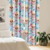 Ambesonne Floral Curtains, Valentine’s Day Concept Art Pastel Repetitive Roses Pattern Plot, Window Treatments 2 Panel Set for Living Room Bedroom, Pair of – 28″ x 84″, Dark Pink Blush and White(Pale Blue Soft Pink)