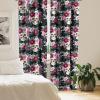 Ambesonne Floral Curtains, Valentine’s Day Concept Art Pastel Repetitive Roses Pattern Plot, Window Treatments 2 Panel Set for Living Room Bedroom, Pair of – 28″ x 84″, Dark Pink Blush and White(Pale Ruby Laurel Green)
