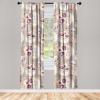 Ambesonne Floral Curtains, Valentine’s Day Concept Art Pastel Repetitive Roses Pattern Plot, Window Treatments 2 Panel Set for Living Room Bedroom, Pair of – 28″ x 84″, Dark Pink Blush and White(Dark Pink and Pale Seafoam)
