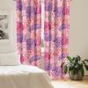 Ambesonne Floral Curtains, Valentine’s Day Concept Art Pastel Repetitive Roses Pattern Plot, Window Treatments 2 Panel Set for Living Room Bedroom, Pair of – 28″ x 84″, Dark Pink Blush and White(Pastel Pink and Dark Salmon)