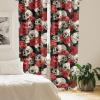 Ambesonne Floral Curtains, Valentine’s Day Concept Art Pastel Repetitive Roses Pattern Plot, Window Treatments 2 Panel Set for Living Room Bedroom, Pair of – 28″ x 84″, Dark Pink Blush and White(Jade Green and Dark Coral)