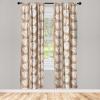 Ambesonne Floral Curtains, Valentine’s Day Concept Art Pastel Repetitive Roses Pattern Plot, Window Treatments 2 Panel Set for Living Room Bedroom, Pair of – 28″ x 84″, Dark Pink Blush and White(Pale Brown White Rust)