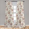 Ambesonne Floral Curtains, Valentine’s Day Concept Art Pastel Repetitive Roses Pattern Plot, Window Treatments 2 Panel Set for Living Room Bedroom, Pair of – 28″ x 84″, Dark Pink Blush and White(Dried Rose Umber Fawn)