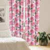 Ambesonne Floral Curtains, Valentine’s Day Concept Art Pastel Repetitive Roses Pattern Plot, Window Treatments 2 Panel Set for Living Room Bedroom, Pair of – 28″ x 84″, Dark Pink Blush and White(Dark Pink and Cadet Blue)
