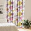 Ambesonne Floral Curtains, Valentine’s Day Theme Grunge Style Repetitive Rose Flowers Abstract, Window Treatments 2 Panel Set for Living Room Bedroom, Pair of – 28″ x 84″, Pale Fuchsia and Sepia(Pastel Brown and Mauve Taupe)