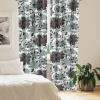 Ambesonne Floral Curtains, Valentine’s Day Theme Grunge Style Repetitive Rose Flowers Abstract, Window Treatments 2 Panel Set for Living Room Bedroom, Pair of – 28″ x 84″, Pale Fuchsia and Sepia(Reseda Green Grey and White)
